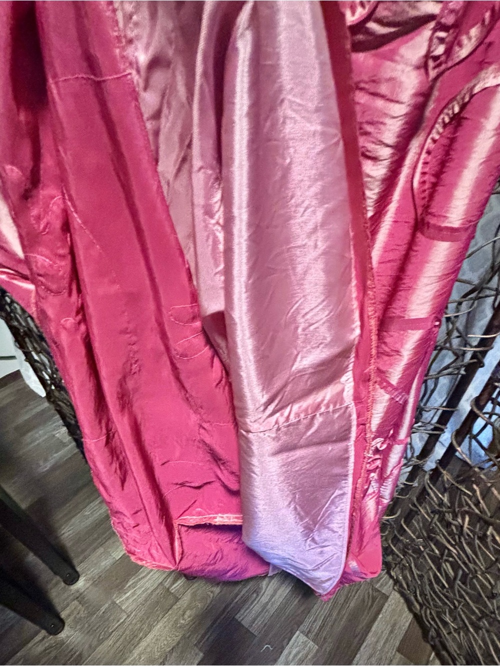 Jessica McClintock Pink Floral Embroidered Prom Gown - Picture 6 of 6